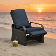 Load image into Gallery viewer, Skypatio Wicker Recliner / Outdoor Recliner Chair / Patio Recliner Lounger/ Single Chair