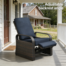 Load image into Gallery viewer, Skypatio Wicker Recliner / Outdoor Recliner Chair / Patio Recliner Lounger/ Single Chair