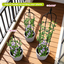 Load image into Gallery viewer, Garden Obelisk Trellis / Metal Trellis Flower Support for Climbing Vines / Plants Outdoor Green Steel