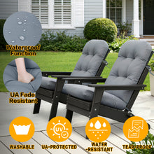 Load image into Gallery viewer, Sky Patio 2PCS Adirondack Chair Cushions 45" x 20" x 4" Thick – High Back Outdoor Patio Cushions with Ties, Fade Resistant