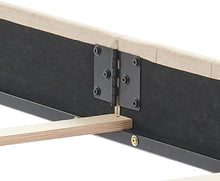 Load image into Gallery viewer, Upholstered Tufted Platform Bed with Deep Button Tufting and Custom Gold Metal Legs, Queen Size Bed Frame, Easy to Assemble, Queen Size Bed Frame