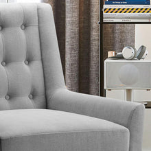 Load image into Gallery viewer, Modern Accent Chair – Tufted Upholstered Armchair for Small Living Areas