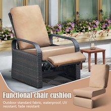 Load image into Gallery viewer, Outdoor Recliner Replacement Cushion / Patio Furniture Chair Sofa Washable Cushion Deep Seat (Cover Can be Replaced)