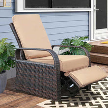 Load image into Gallery viewer, Skypatio Wicker Recliner / Outdoor Recliner Chair / Patio Recliner Lounger/ Single Chair