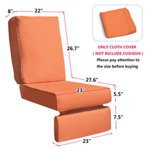 Load image into Gallery viewer, Skypatio Recliner Cushion Cover / Patio Wicker Recliner Cushion Cover / Deep Seat Cushion Cover(Seat cushion not included)