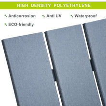 Load image into Gallery viewer, Adirondack Chair Lounger / Weather Resistant Recliner / Fire Pit Seating High Back, Gray