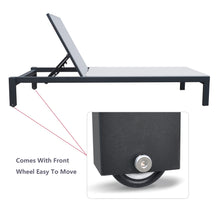Load image into Gallery viewer, Outdoor Chaise Lounge / Aluminum Pool Beach Lounge Chair / All Weather Patio Beach Adjustable Reclining Chair / 5 Position Adjustable Backrest Recliners for Beach Yard Pool