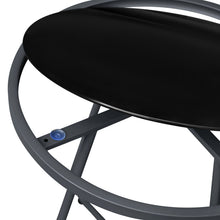 Load image into Gallery viewer, Sky Patio Outdoor Side Table, 17.3" Round Glass Top Patio End Table, 17.7" Height with Metal Frame for Backyard, Deck, Balcony
