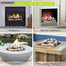 Load image into Gallery viewer, Ceramic Fireplace Logs Set of 5 / Fiber White Birch Fake Firewood /Fire Pits Logs