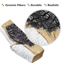 Load image into Gallery viewer, Ceramic Fireplace Logs Set of 5 / Fiber White Birch Fake Firewood /Fire Pits Logs