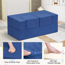 Load image into Gallery viewer, 4 Pcs Modular Kids Toddler Couch Sofa, Freely Removable Kids Chair Sofa for Playing, Creativity, Sleeping for Playroom, Bedroom Furniture