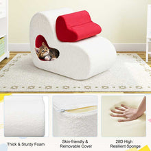 Load image into Gallery viewer, Kids Sofa Chair, Kids Couch with Heart-Shaped footrest Toddler Couch for Girls and Boys