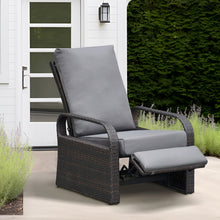 Load image into Gallery viewer, Skypatio Wicker Recliner / Outdoor Recliner Chair / Patio Recliner Lounger/ Single Chair
