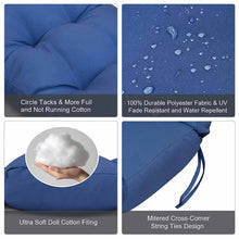 Load image into Gallery viewer, 2Pcs Adirondack Chair Cushions, Rocking Chair Cushion, Replacement Seat Pad, High Back Patio Cushions with Ties, Sunscreen and Fade-Resistant