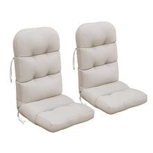 Load image into Gallery viewer, 2Pcs Adirondack Chair Cushions, Rocking Chair Cushion, Replacement Seat Pad, High Back Patio Cushions with Ties, Sunscreen and Fade-Resistant