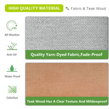 Load image into Gallery viewer, Aluminum Outdoor Lounge Chair with Ottomans / Indoor Outdoor Patio Conversation Set of 3 / All Weather Outdoor Armchair Set with Cushions