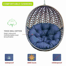 Load image into Gallery viewer, Heavy Duty Wicker Porch Swing Sets for Outdoor Patio Balcony Garden Decoration with cushion