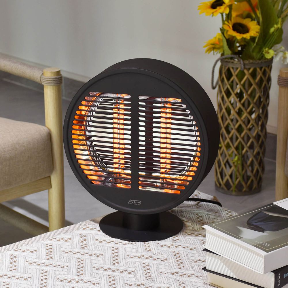 Electric Tabletop Space Heater / Portable Infrared Round Shape Heater