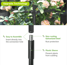 Load image into Gallery viewer, Garden Obelisk Trellis / Metal Trellis Flower Support for Climbing Vines / Plants Outdoor Green Steel