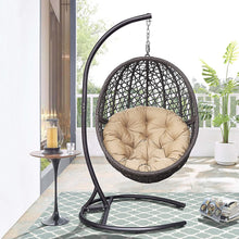 Load image into Gallery viewer, Heavy Duty Wicker Porch Swing Sets for Outdoor Patio Balcony Garden Decoration with cushion