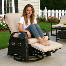 Load image into Gallery viewer, Sky Patio Swivel Patio Lounge Chair with Side Table,  – Patio, Backyard &amp; Poolside Lounge
