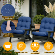 Load image into Gallery viewer, Sky Patio 2PCS Adirondack Chair Cushions 45" x 20" x 4" Thick – High Back Outdoor Patio Cushions with Ties, Fade Resistant
