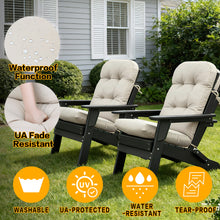 Load image into Gallery viewer, Sky Patio 2PCS Adirondack Chair Cushions 45" x 20" x 4" Thick – High Back Outdoor Patio Cushions with Ties, Fade Resistant
