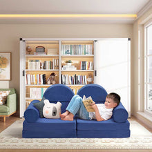 Load image into Gallery viewer, 10 PCS Modular Kids Play Couch,100+DIY Creativing Kids Couch for playroom, Convertible Kids Couch Building Fort for for Boys and Girls
