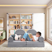 Load image into Gallery viewer, 10 PCS Modular Kids Play Couch,100+DIY Creativing Kids Couch for playroom, Convertible Kids Couch Building Fort for for Boys and Girls
