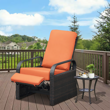 Load image into Gallery viewer, Skypatio Wicker Recliner / Outdoor Recliner Chair / Patio Recliner Lounger/ Single Chair
