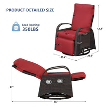 Load image into Gallery viewer, Sky Patio Swivel Patio Lounge Chair with Side Table,  – Patio, Backyard &amp; Poolside Lounge
