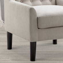 Load image into Gallery viewer, Modern Accent Chair – Tufted Upholstered Armchair for Small Living Areas
