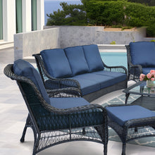 Load image into Gallery viewer, 6Pieces Outdoor Sectional Couch Sofa Set with Tempered Coffee Table
