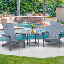 Load image into Gallery viewer, Adirondack Chair Lounger / Weather Resistant Recliner / Fire Pit Seating High Back, Gray
