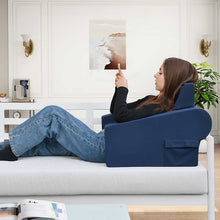 Load image into Gallery viewer, Gaming and Reading Pillow with Side Pocket, Ergonomic Armrest Pillow for Reading, Gaming, Working and Relaxing on Bed, Sofa, Floor, Car
