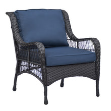 Load image into Gallery viewer, 6Pieces Outdoor Sectional Couch Sofa Set with Tempered Coffee Table
