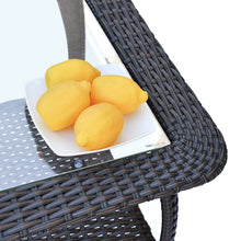 Load image into Gallery viewer, 6Pieces Outdoor Sectional Couch Sofa Set with Tempered Coffee Table
