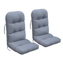 Load image into Gallery viewer, 2Pcs Adirondack Chair Cushions, Rocking Chair Cushion, Replacement Seat Pad, High Back Patio Cushions with Ties, Sunscreen and Fade-Resistant
