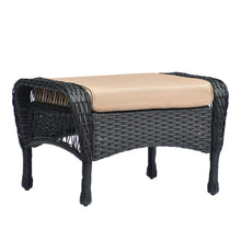 Load image into Gallery viewer, 6Pieces Outdoor Sectional Couch Sofa Set with Tempered Coffee Table
