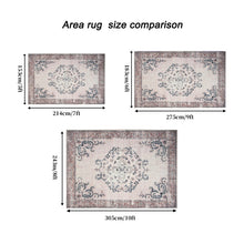 Load image into Gallery viewer, Vintage Bohemian Living Room Area Rug 5x7, Non-Slip Machine Washable Rug, Traditional Persian Area Rug, Non-Shedding Floor Carpet for Bedroom Dining Room Kitchen Entrance
