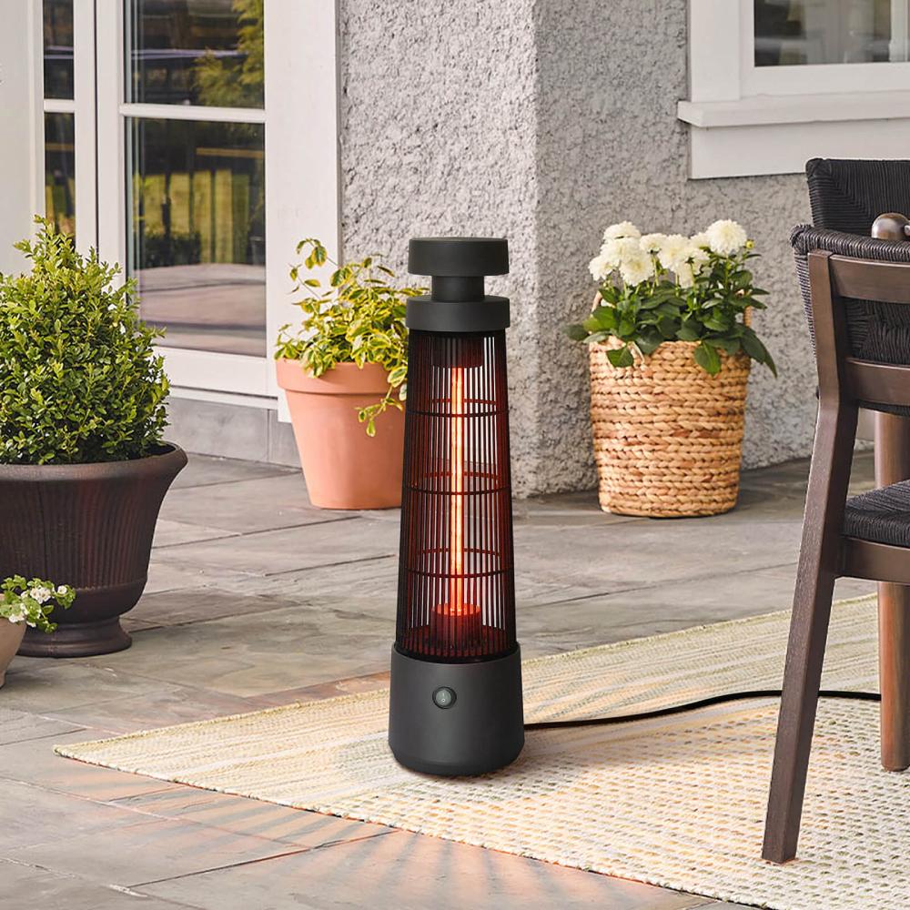 Electric Tower Space Heater / Standing Infrared Patio Heater / Portable Heater