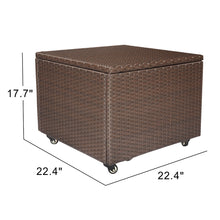 Load image into Gallery viewer, Patio Wicker Cube Deck Box / Outdoor Storage Box / Storage Deck Box
