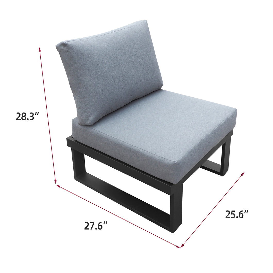 Outdoor Aluminum Sectional Sofa Set / Patio Conversation Sofa Set / Garden Furniture Sofa set
