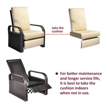 Load image into Gallery viewer, Outdoor Recliner Replacement Cushion / Patio Furniture Chair Sofa Washable Cushion Deep Seat (Cover Can be Replaced)
