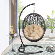 Load image into Gallery viewer, Heavy Duty Wicker Porch Swing Sets for Outdoor Patio Balcony Garden Decoration with cushion
