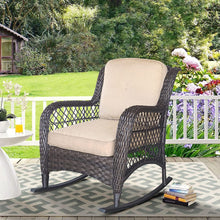 Load image into Gallery viewer, Wicker Rocking Patio Chair3
