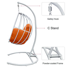 Load image into Gallery viewer, Egg Shaped Hanging Swing Chair / Outdoor Patio Porch Swing / Hammock Swing Chair
