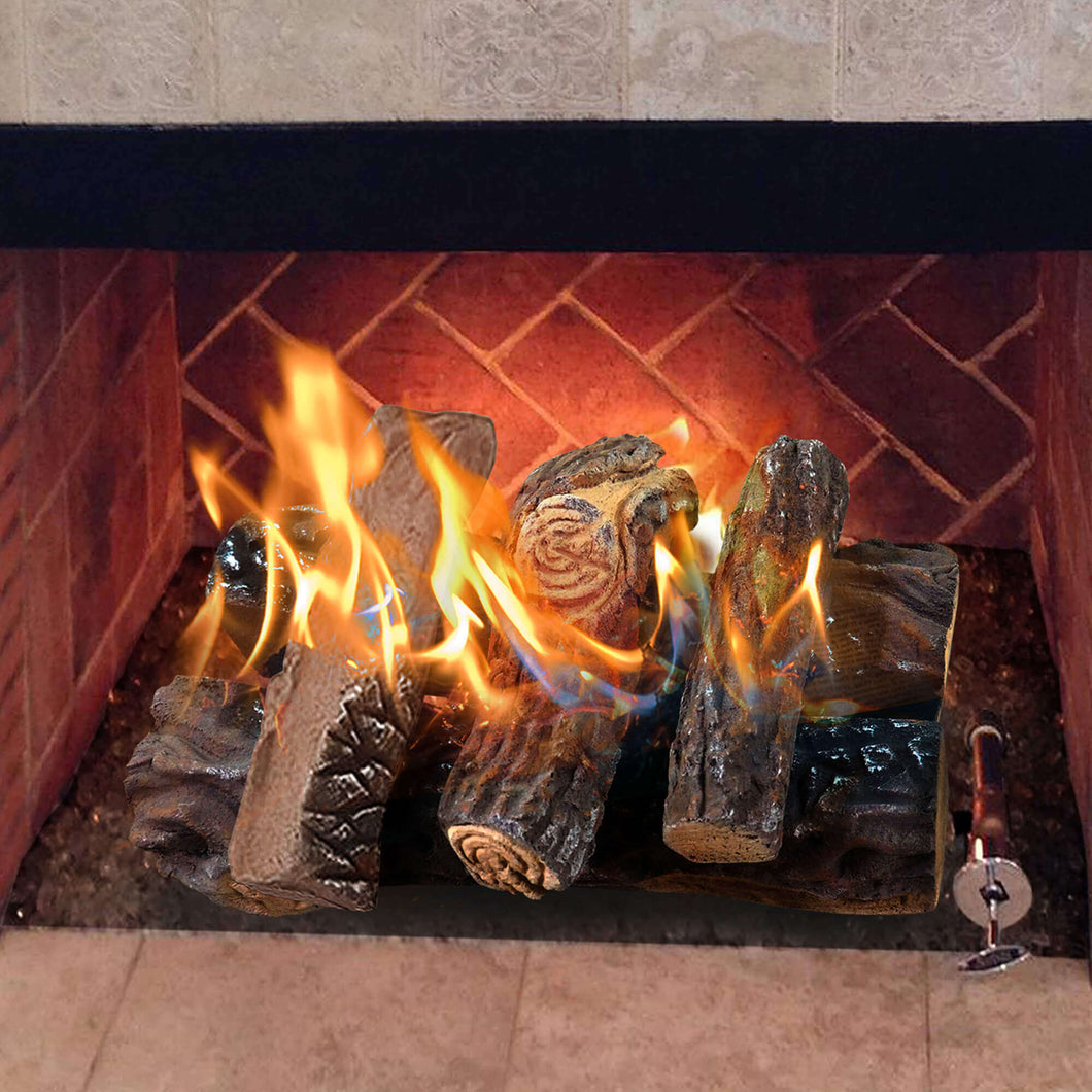 Gas Fireplace Logs / Large Ceramic Logs / Artificial Firewood Logs