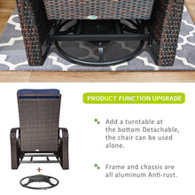 Load image into Gallery viewer, Skypatio Patio Wicker Swivel Recliner / 360-Degree Lounge Chair / Furniture Recliner
