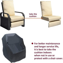 Load image into Gallery viewer, Outdoor Recliner Automatic Adjustable Wicker Lounge Recliner Chair with 5.12&#39;&#39; Thicken Cushion / All Weather Aluminum Frame
